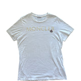 MONCLER MENS SPELLOUT WHITE TEE