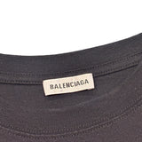 BALENCIAGA BB LOGO PRINT WOMENS BLACK TEE