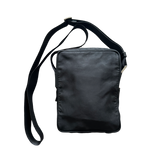 PRADA NYLON DOUBLE SHOULDER BAG BLACK
