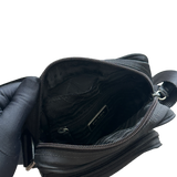 PRADA NYLON DOUBLE SHOULDER BAG BLACK