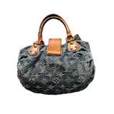 LOUIS VUITTON DENIM PLEATY HANDBAG