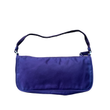 PRADA NYLON PURPLE POCHETTE HANDBAG