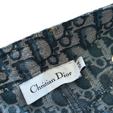 DIOR BLUE TROTTER DENIM SKIRT