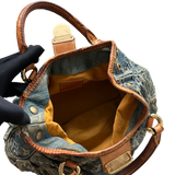 LOUIS VUITTON DENIM PLEATY HANDBAG