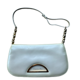 DIOR PATENT BEIGE MALICE PEARL HANDBAG