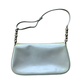 DIOR PATENT BEIGE MALICE PEARL HANDBAG