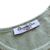 DIOR GREEN FLORAL TEE