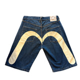 EVISU DENIM JORTS WHITE