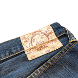 EVISU DENIM JORTS WHITE