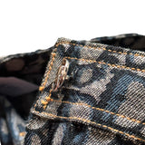 DIOR BLUE TROTTER DENIM SKIRT