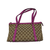 GUCCI GG MONOGRAM PINK ABBEY TOTE