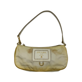 PRADA NYLON HANDBAG BAG BEIGE