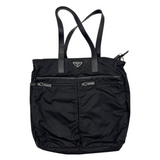PRADA BLACK TESSUTO NYLON TOTE BAG