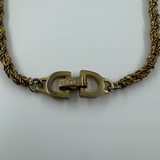 DIOR CD LINK TWIST GOLD BRACELET