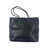 PRADA PERFORATED LEATHER TOTE BLACK BAG