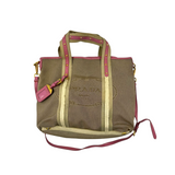 PRADA JACQUARD CANVAS TOTE BAG