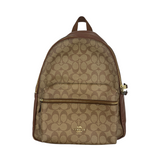 COACH SIGNATURE BROWN BACKPACK