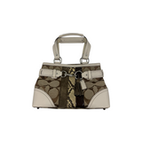 COACH SIGNATURE PYTHON PATCHWORK HANDBAG