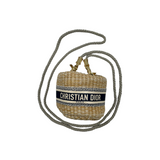 DIOR MINI STRAW BUCKET BAG