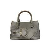 GUCCI HORSEBIT SILVER HANDBAG