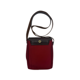 HERMÈS RED CANVAS CROSSBODY BAG