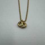 DIOR CLASSIC CD GOLD NECKLACE