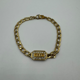 DIOR CD CRYSTAL GOLD BRACELET