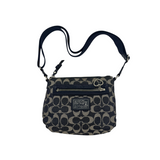 COACH SIGNATURE PATCH BLACK CROSSBODY BAG