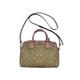 COACH SIGNATURE PINK SATCHEL BAG