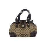 COACH SIGNATURE TURNLOCK SATCHEL BAG
