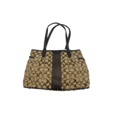COACH SIGNATURE STRIPE TOTE BAG