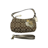COACH SIGNATURE FLORAL SHOULDER BAG