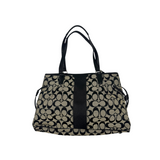 COACH BLACK SIGNATURE TOTE BAG