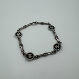 GUCCI GG RED & GREEN SILVER BRACELET