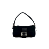 FENDI BLACK MAMA BAGUETTE HAND BAG