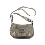 COACH GOLD SIGNATURE CROSSBODY BAG