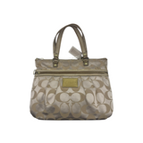 COACH GOLD SIGNATURE TOTE BAG