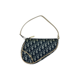 DIOR NAVY TROTTER SADDLE BAG