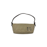 FENDI ZUCCA BEIGE MINI BAGUETTE