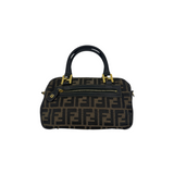 FENDI ZUCCA MINI BOSTON HANDBAG