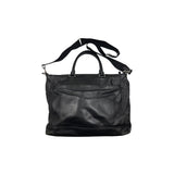 COACH BLACK LEATHER WEEKENDER BAG
