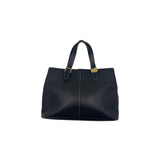 BURBERRY BLACK LEATHER TOTE