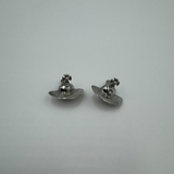 VIVIENNE WESTWOOD SILVER ORB STUD EARRINGS