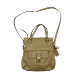 COACH TAN LEATHER HIPPIE FLAP CROSSBODY BAG