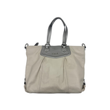 COACH ASHLEY IVORY LEATHER TOTE BAG