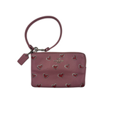 COACH PINK HEART WRISTLET