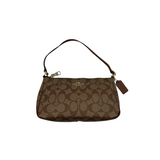 COACH SIGNATURE CANVAS SHOULDER BAG