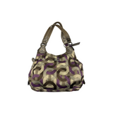 COACH MADISON OP ART PURPLE MAGGIE SHOULDER BAG