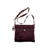COACH NYLON CRANBERRY CROSSBODY BAG