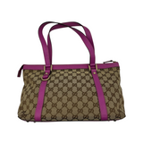 GUCCI GG MONOGRAM PINK ABBEY TOTE